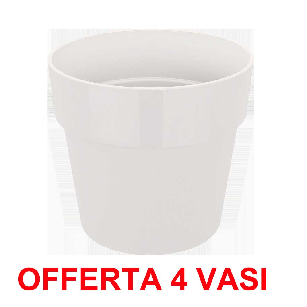 OFFERTA 4 VASO B.FOR ORIGINAL ROUND 14CM BIANCO