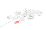 RAMO NATALIZIO 87CM ARGENTO CON GLITTER