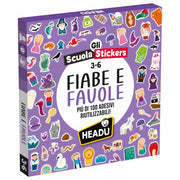 Gioco Educativo Adesivi Fiabe e Favole 3-6 Anni 130 Stickers Headu Viola
