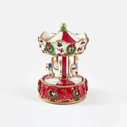 Carillon natalizio HI7 bianco e rosso EDG