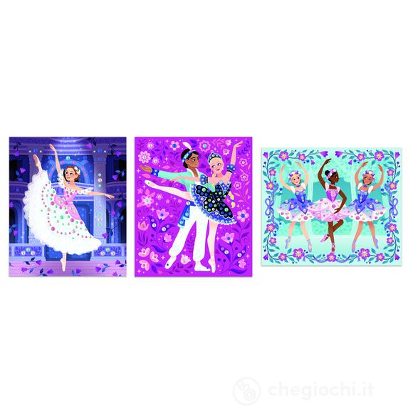 Set Creativo Disegno da decorare con Perle Ballerine