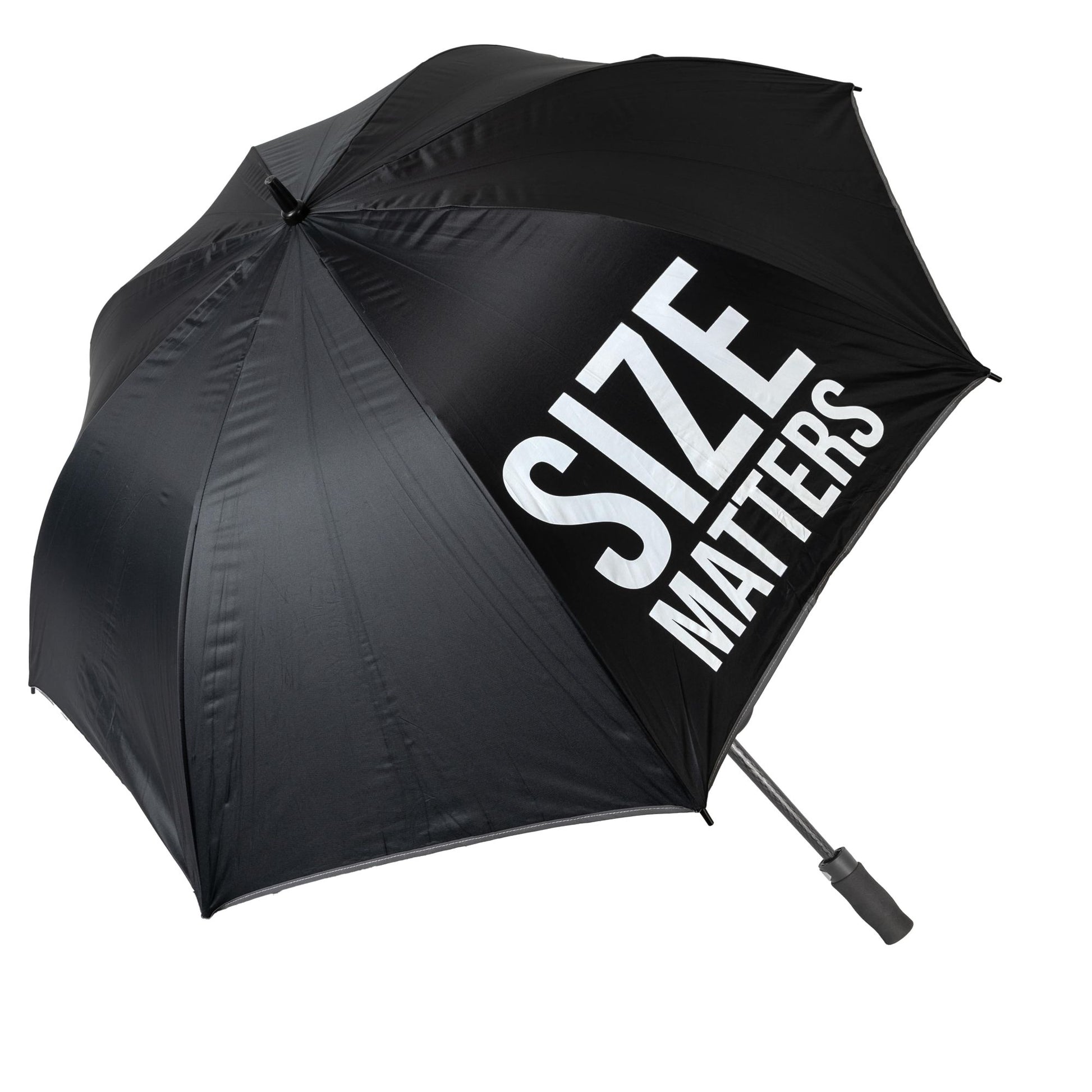 Fisura Ombrello grande “Size matters” D135 cm, lunghezza 100 cm - nero