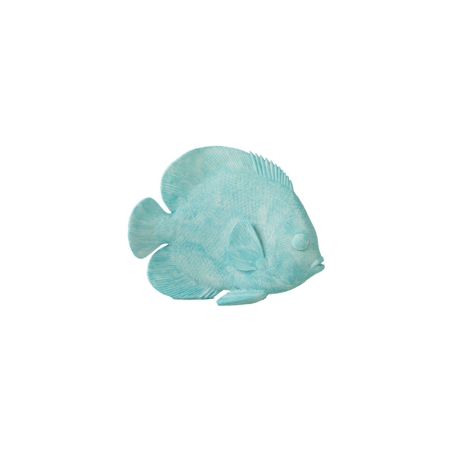 Statuetta decorativa a forma di "pesce piatto" 29X12X23cm