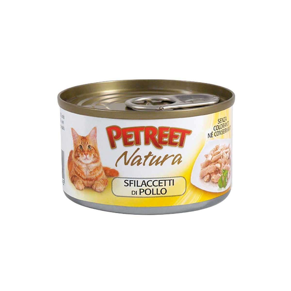 OFFERTA 24 SCATOLETTE UMIDO GATTO NATURA SFILACCETTI DI POLLO 70 GR