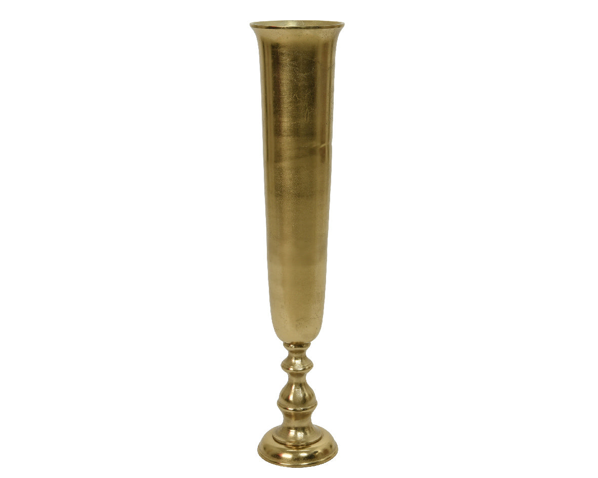 VASO IN ALLUMINIO 16X78CM ORO