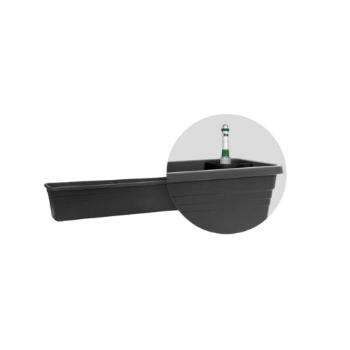 FIORIERA MEDITERRAN CON SISTEMA DI IRRIGAZIONE WATERSYSTEM 60CM ANTRACITE