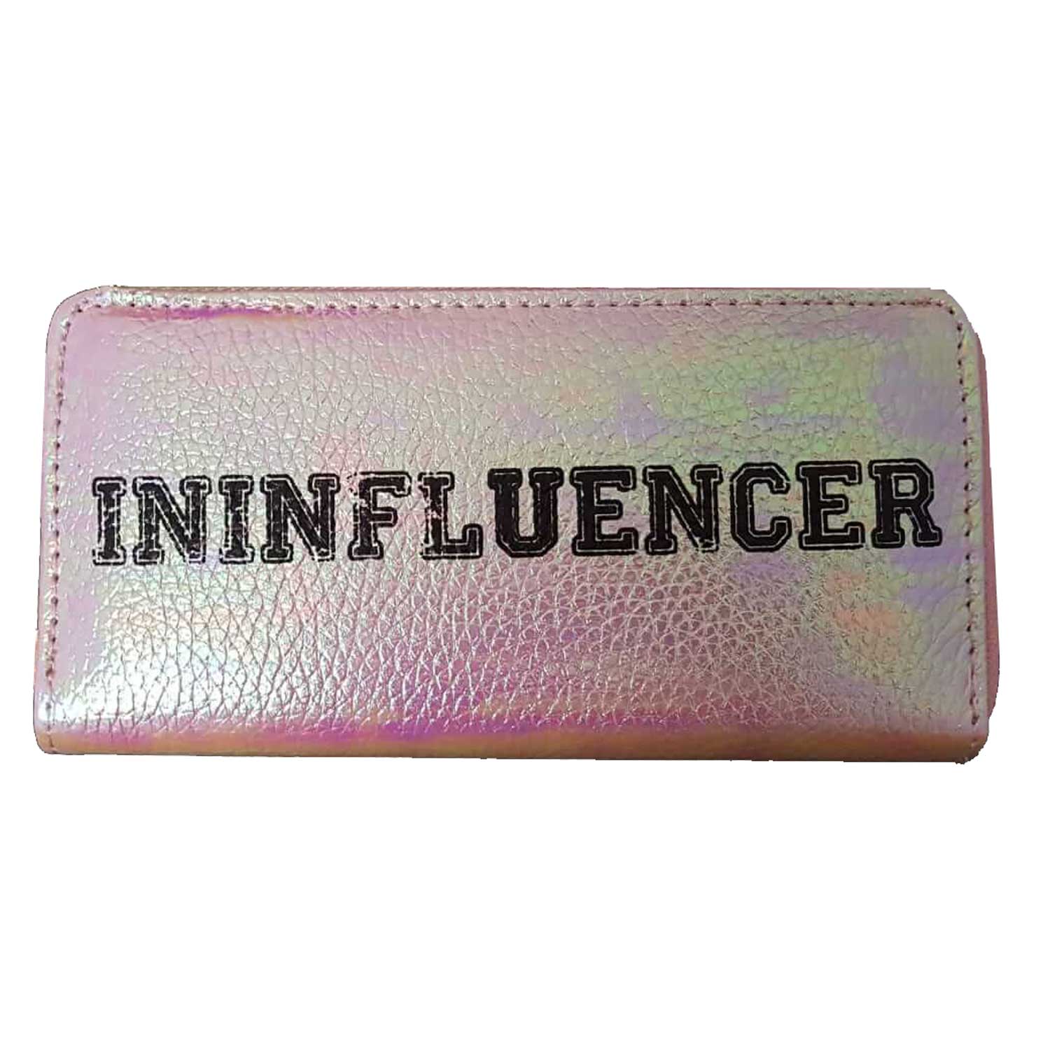 PORTAFOGLIO DONNA ININFLUENCER IRIDESCENTE 19.5X9.5X2.5 CM ASSORTITO