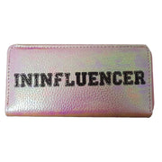 PORTAFOGLIO DONNA ININFLUENCER IRIDESCENTE 19.5X9.5X2.5 CM ASSORTITO