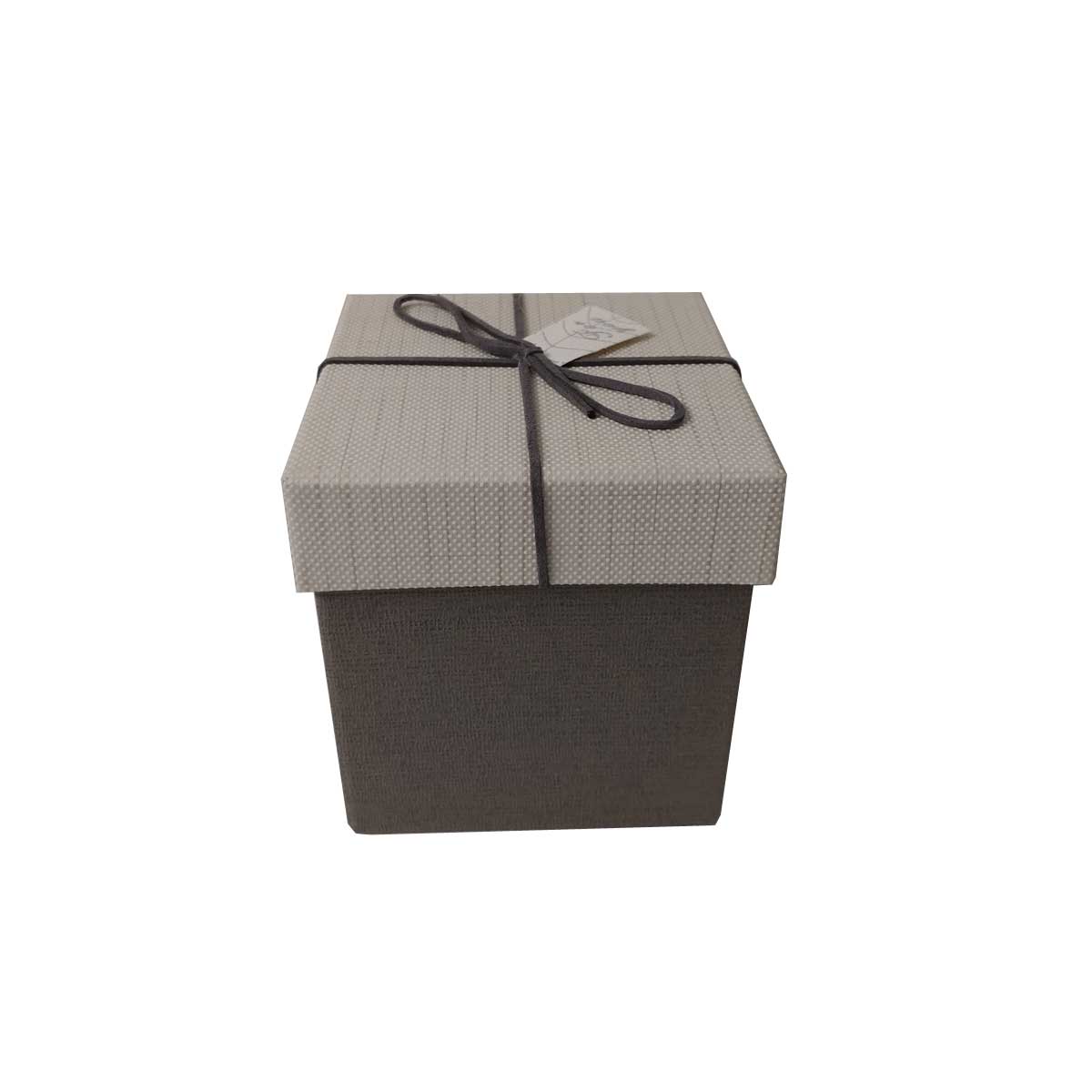 OFFERTA 3 PZ SCATOLA REGALO RETTANGOLARE BEIGE/TORTORA 13x11 CM