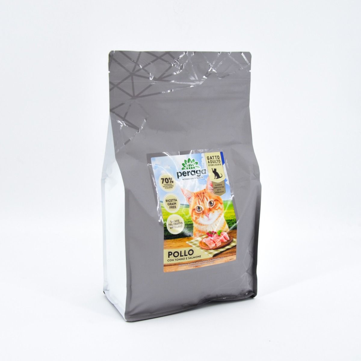 CROCCHETTE PERAGA PER GATTO ADULTO STERILIZZATO 5KG POLLO/TONNO/SALMONE