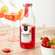 Cocktail in bottiglia Mojito alla fragola Preparato fai da te in bottiglia