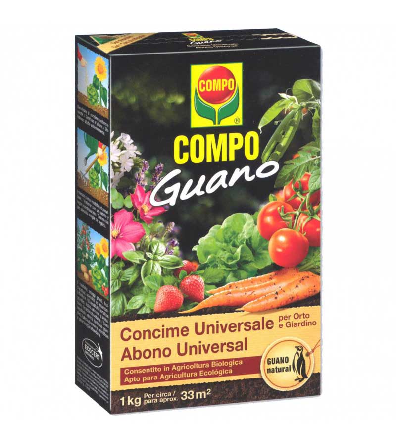 CONCIME ORGANICO CON GUANO 1KG