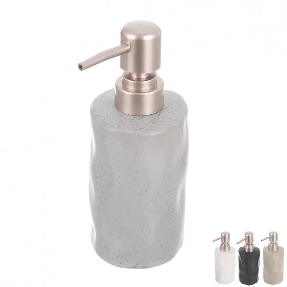 Dispenser Sapone Liquido in Gres 300 ml Colore Assortito