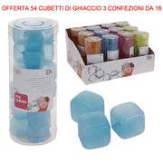 OFFERTA 54 CUBETTI DI GHIACCIO PER BEVANDE E DRINK COLORI ASSORTITI