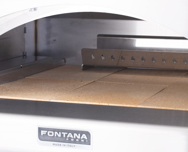 FORNO MANGIAFUOCO A GAS ANTRACITE + CARRELLO FONTANA FORNI