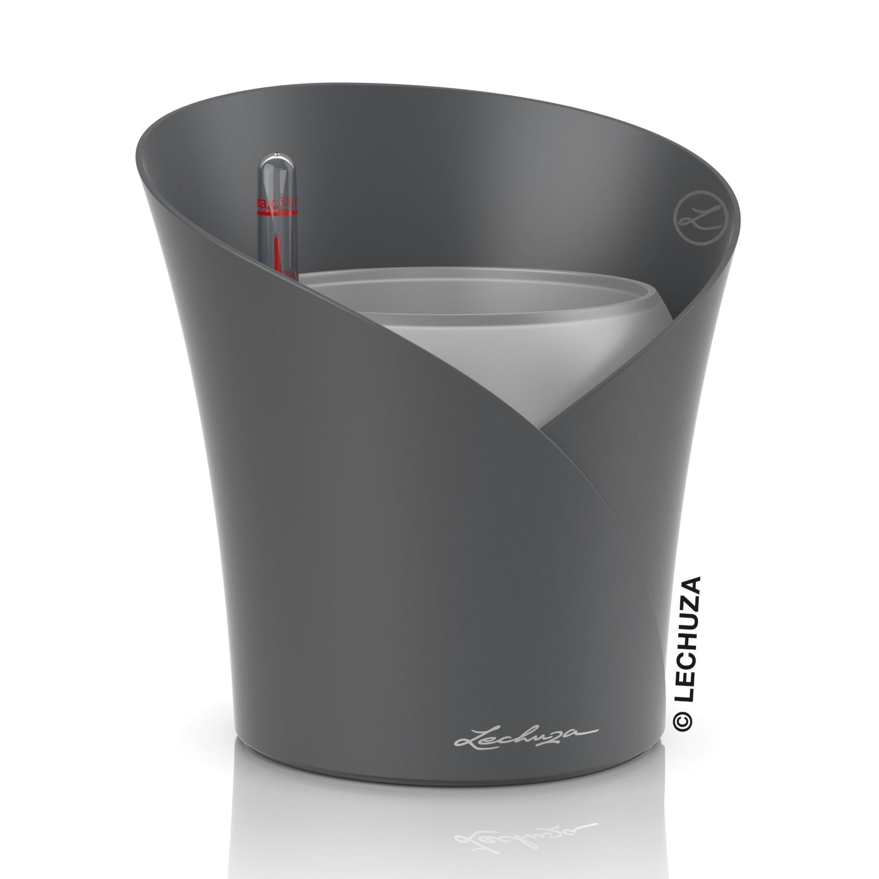 Vaso per Orchidee D18XH20cm Grigio Opaco LECHUZA