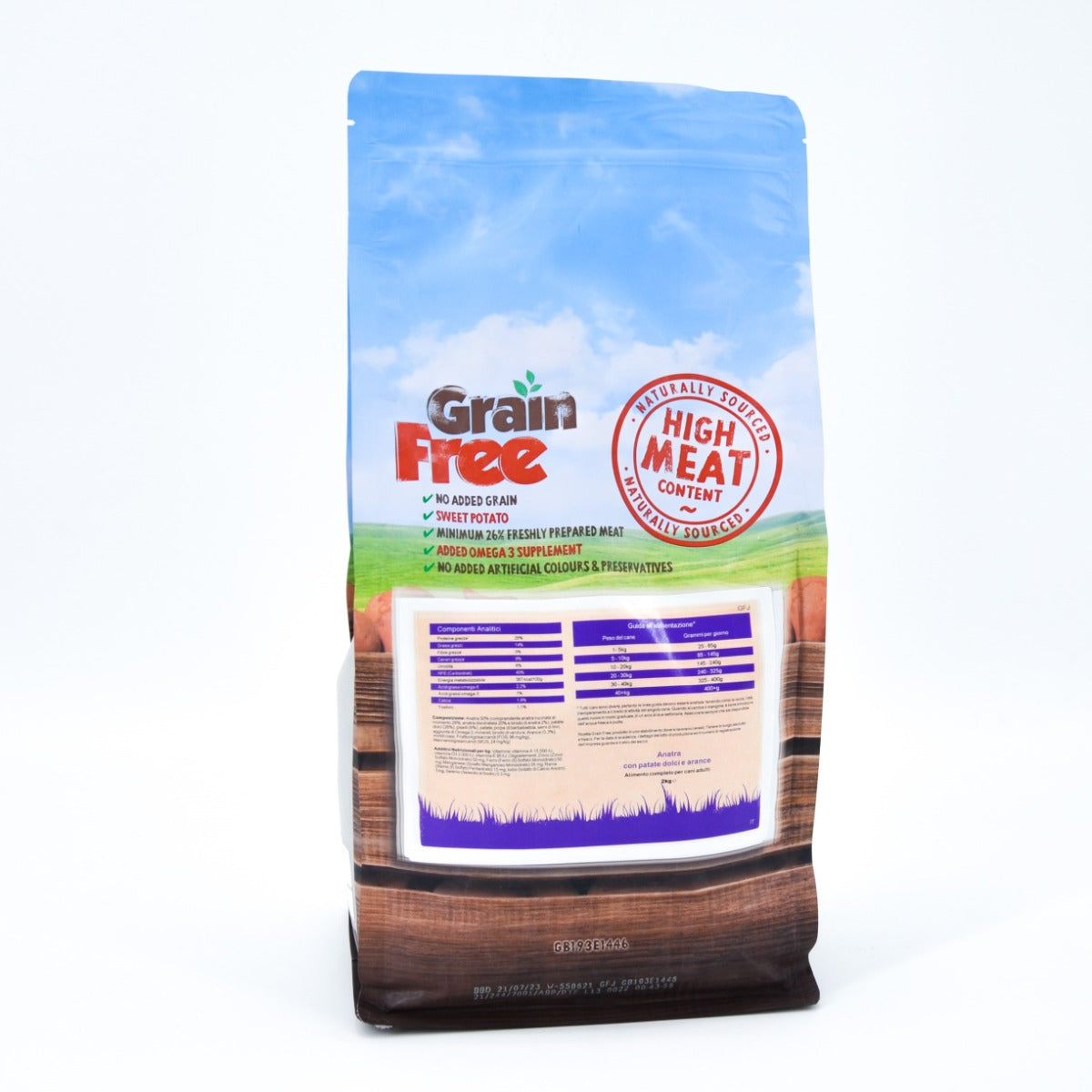 CROCCHETTE PERAGA GRAIN FREE PER CANE ADULTO 12KG ANATRA