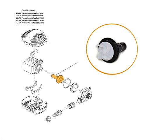 RICAMBIO ROTORE CPL. 11000 MAGNETIZZATO PER PONTEC PONDOMAX ECO 11000