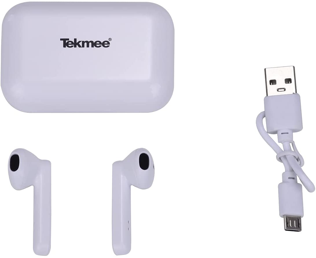 CUFFIE BLUETOOTH WIRELESS 5.0 BIANCHE TEKMEE