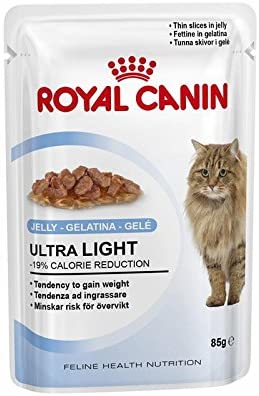 BUSTINE CIBO UMIDO PER GATTO ULTRA LIGHT 12X85GR IN GELATINA