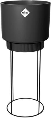 FIORIERA RIALZATA B.FOR STUDIO ROUND 30CM LIVING BLACK