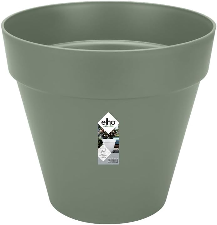 VASO LOFT URBAN ROUND WHEELS 50CM PISTACHE GREEN