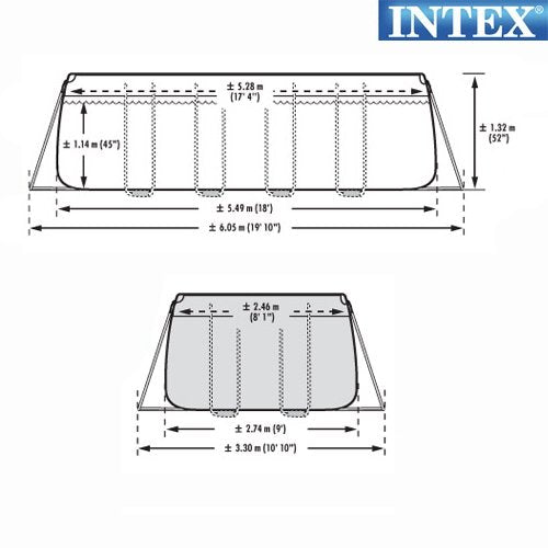OFFERTA PISCINA ULTRA FRAME 549X274X132 +ROBOT PULIZIA +SKIMMER