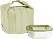 BORSA TERMICA CON CONTENITORE 'HANDY BIO' "ON THE GO" VERDE AVOCADO