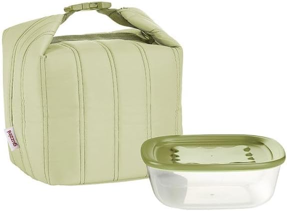 BORSA TERMICA CON CONTENITORE 'HANDY BIO' "ON THE GO" VERDE AVOCADO