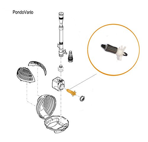 RICAMBIO ROTORE ASE 750 MAGNETIZZATO ADATTO PER POMPA PONTEC PONDOVARIO 750