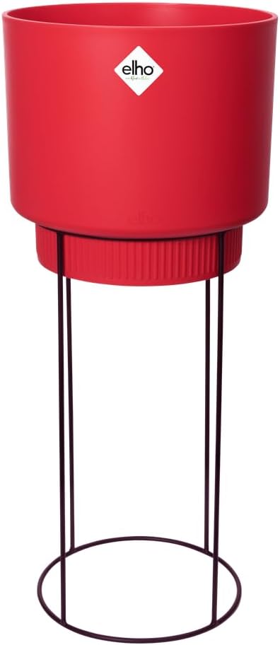 FIORIERA RIALZATA B.FOR STUDIO ROUND 30CM BRILLIANT RED