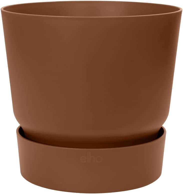 VASO GREENVILLE ROUND 16CM GINGER BROWN
