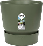 VASO GREENVILLE ROUND 16CM LEAF GREEN