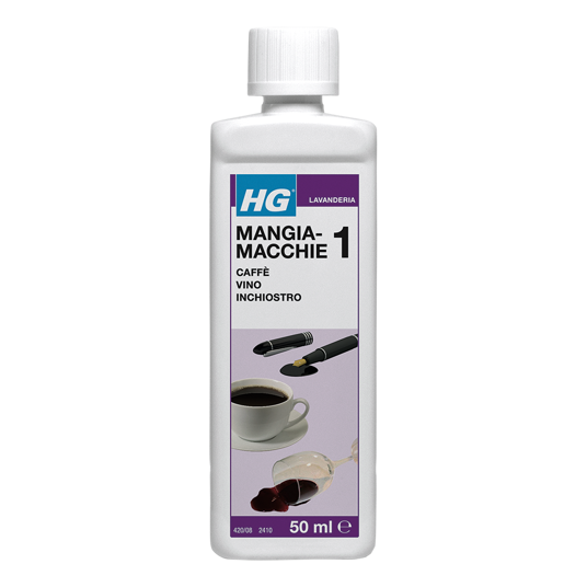 HG Mangiamacchie n. 1 Smacchiatore Liquido per Caffè Tè Vino 50ml