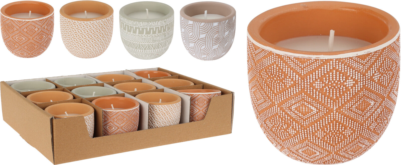 VASO COCCIO CON CITRONELLA 7CM MODELLO ASSORTITO