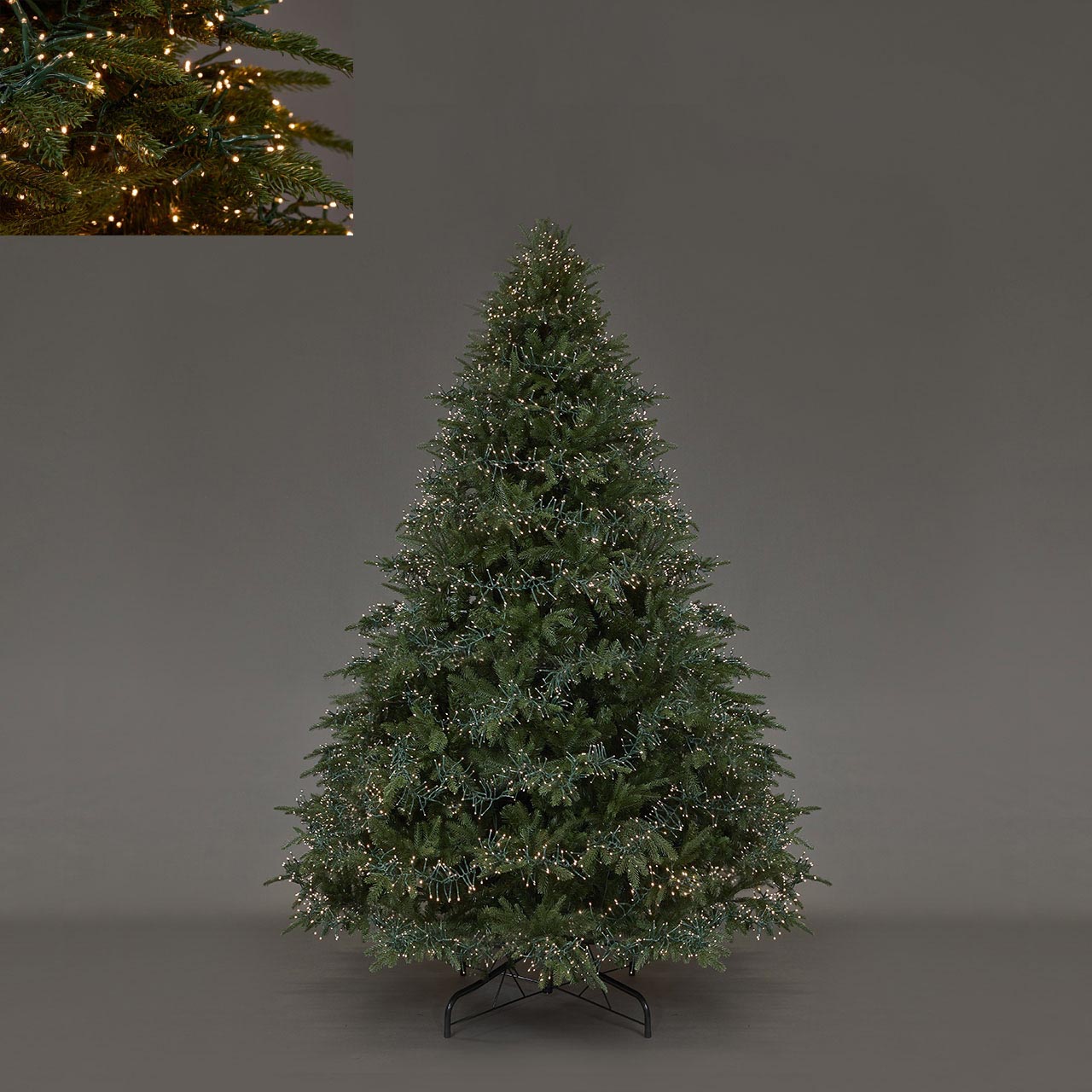 ALBERO DI NATALE SPARK PREILLUMINATO CON LUCI LED ALTEZZA A SCELTA