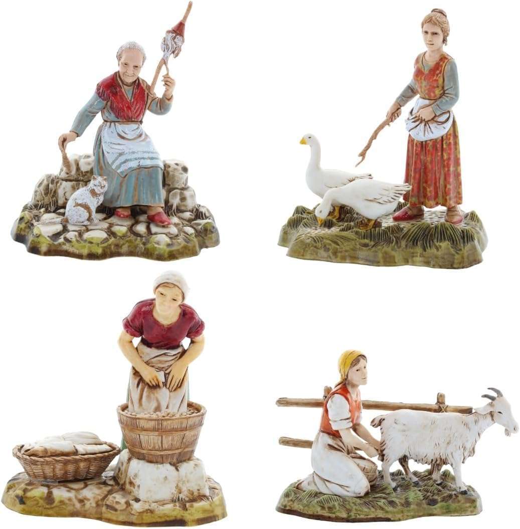 Statuina Mestiere Donne Assortita 10 cm Moranduzzo Landi