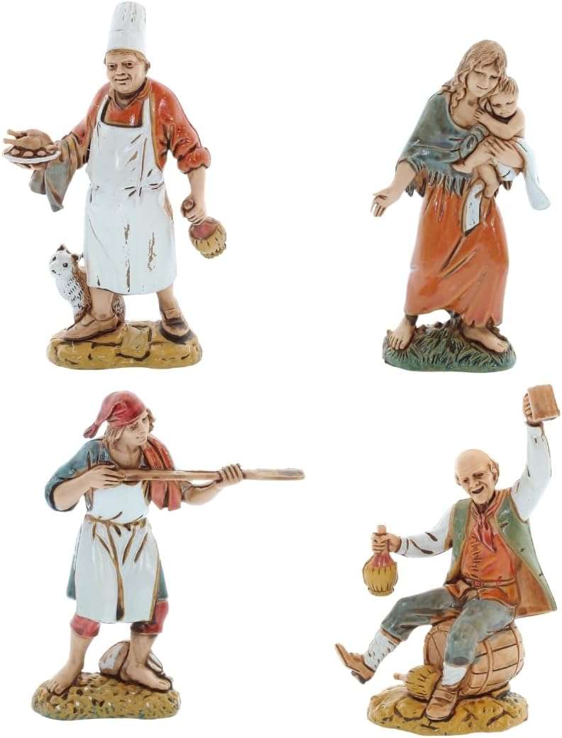 Soggetto Assortito Presepe Stile Napoletano Scala 1:20 Moranduzzo Landi