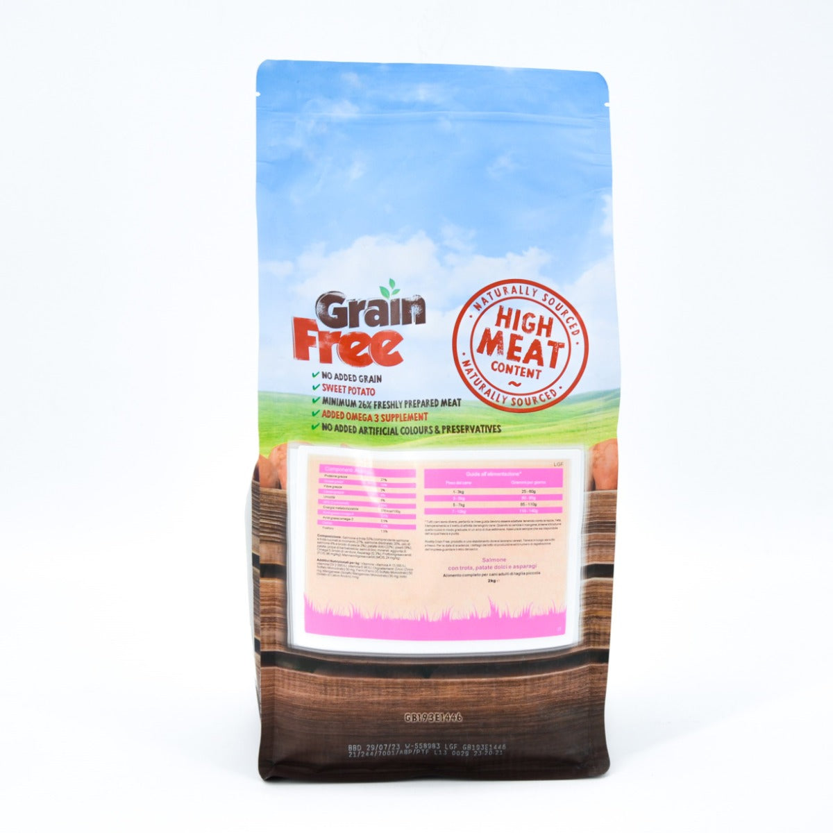 CROCCHETTE PERAGA GRAIN FREE PER CANE ADULTO TAGLIA PICCOLA 2KG SALMONE