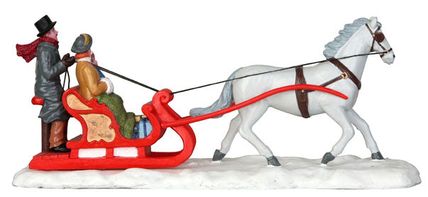 SLITTA CON CAVALLO - FANCY VICTORIAN SLEIGH