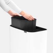 PATTUMIERA SOFT TOUCH 11+23 LT BO TOUCH BIN BIANCA