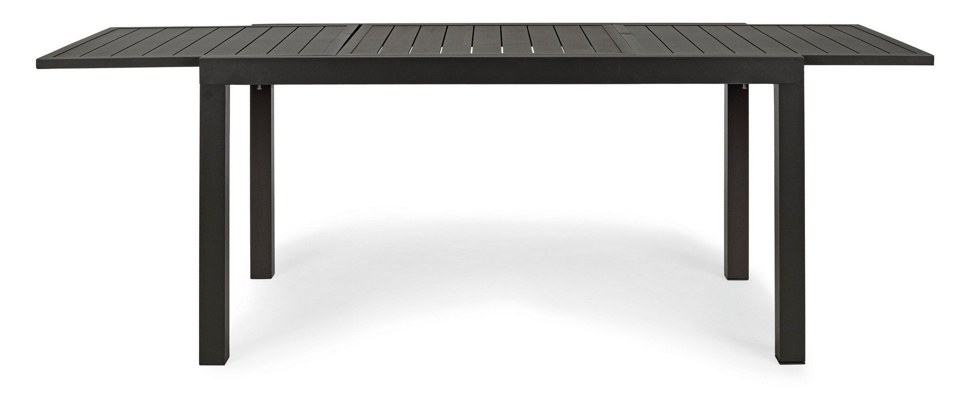 OFFERTA TAVOLO HILDE ALLUNGABILE 140/210X77CM ANTRACITE +4 POLTRONE DUCA