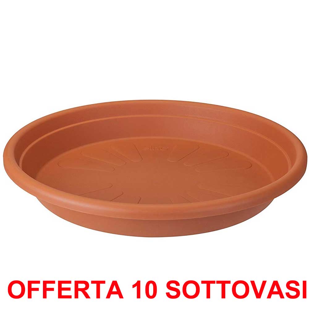 OFFERTA 10 SOTTOVASO UNIVERSAL SAUCER ROUND 35CM TERRA