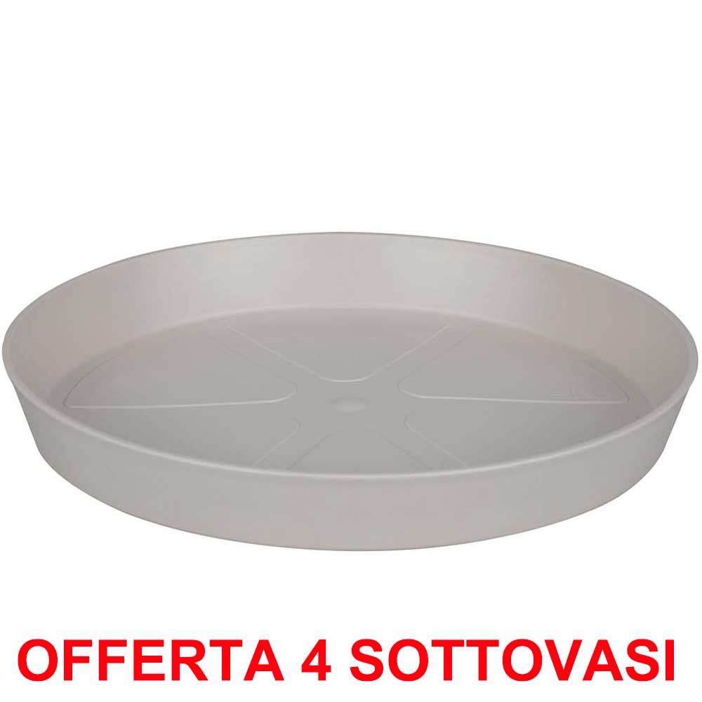OFFERTA 4 SOTTOVASO LOFT URBAN SAUCER ROUND 24 WARM GREY