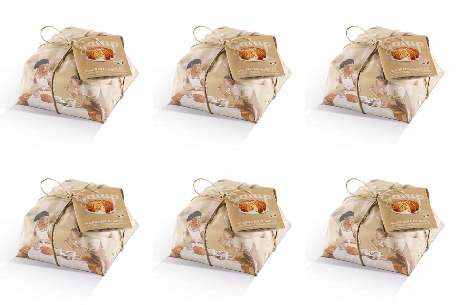 OFFERTA 6 PANETTONI MARRONS GLACES INCARTO COLOR EDITION 1KG