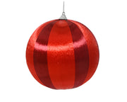 pallina di natale con Filo Lucido Rosso Scuro 8cm