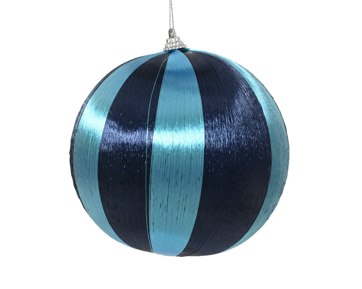pallina di natale con Filo Lucido Blu Notte 8cm