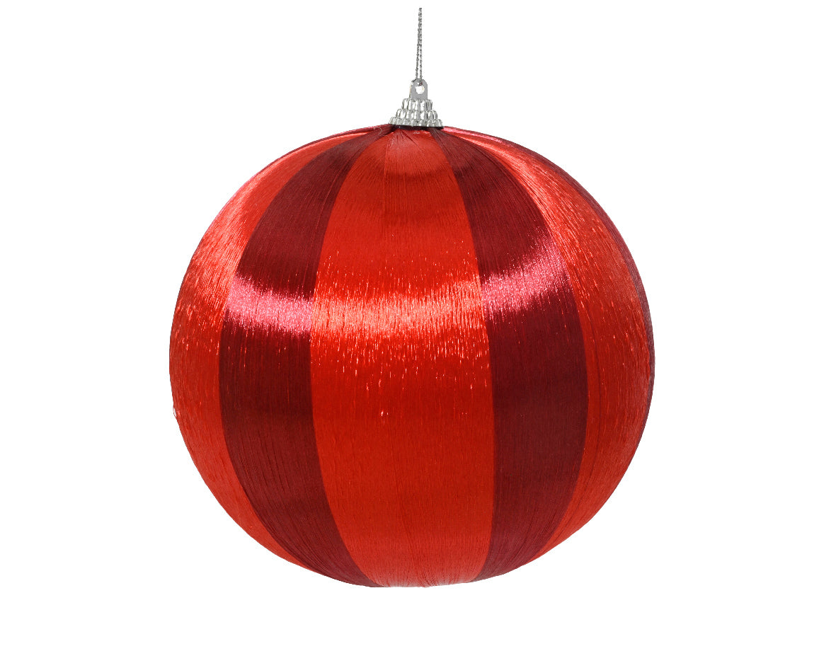 pallina di natale con Filo Lucido Rosso Scuro 15cm