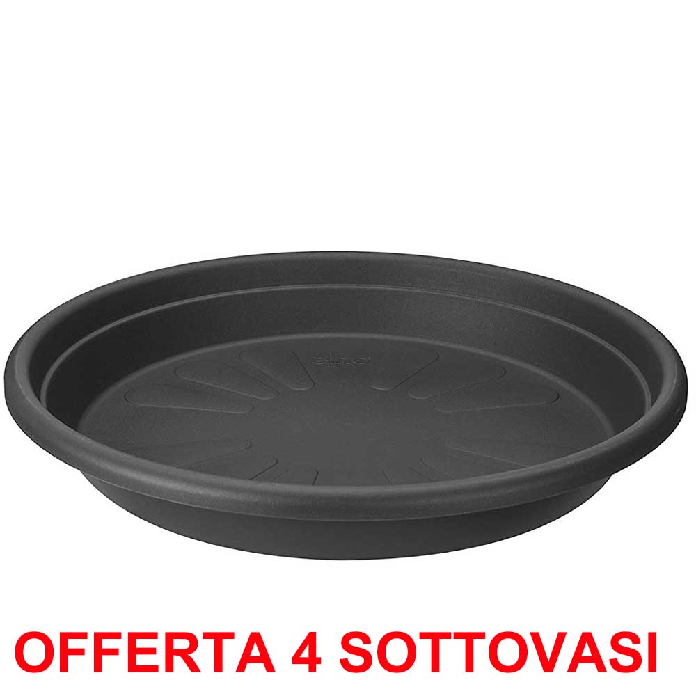 OFFERTA 4 SOTTOVASO UNIVERSAL SAUCER ROUND 21CM ANTRACITE