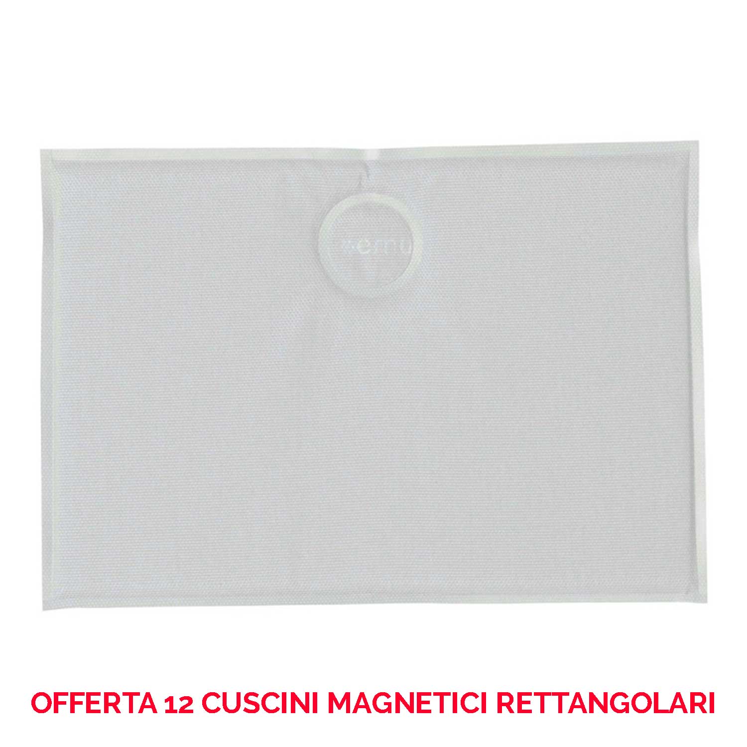 OFFERTA 12 CUSCINI MAGNETICI RETTANGOLARE PER SEDIE BIANCO